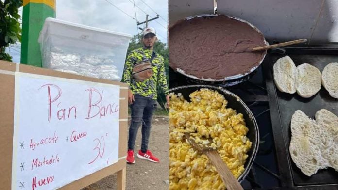 Joven vende pan blanco en El Progreso