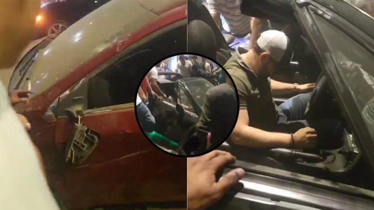 FOTOS: Carrera clandestina de autos deja a un herido en estado crítico