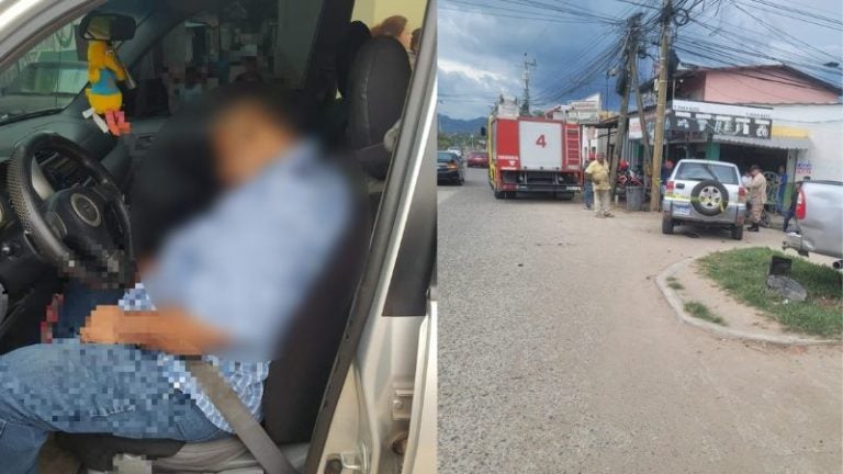 Hombre fallece al volante conductor tras sufrir infarto en Comayagua