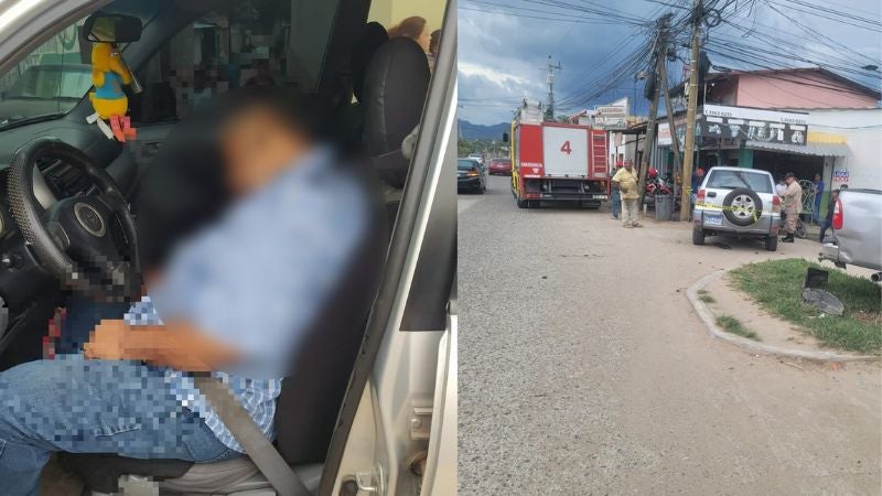 Hombre fallece al volante conductor tras sufrir infarto en Comayagua
