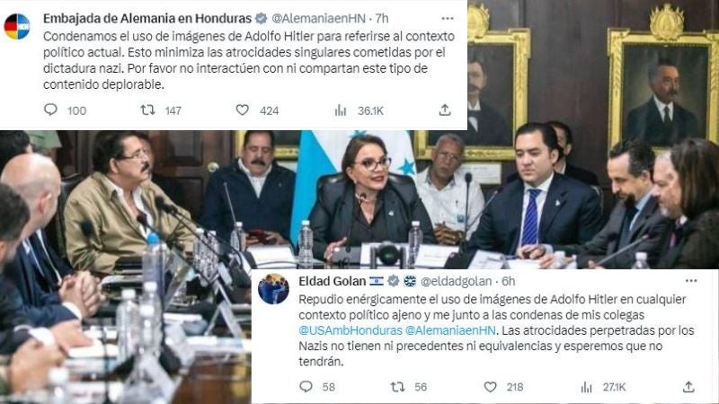 Embajadas condena uso de imágenes de Hitler para referirse a la realidad hondureña
