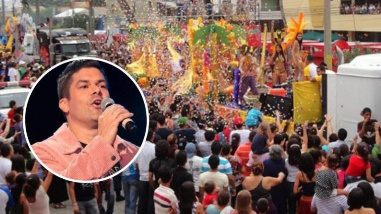 Jerry Rivera en carnaval de Tegucigalpa