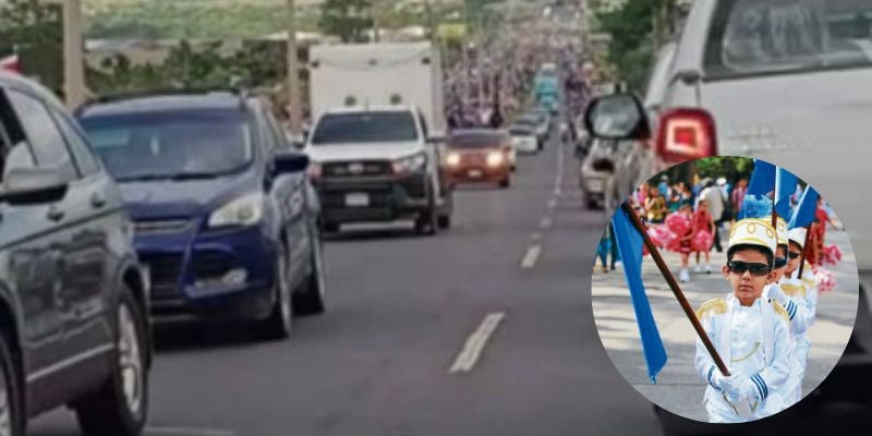 Desfiles en Amarateca provocan grandes filas de vehículos en la CA-5