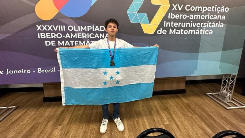 hondureño gana medalla en olimpiada