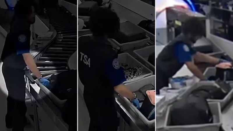 Captan a guardias del aeropuerto de Miami robando pertenencias de los pasajeros