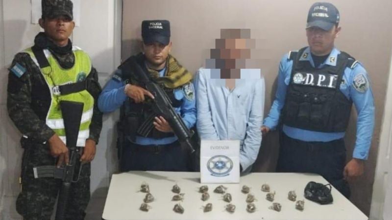 Capturan salvadoreño droga El Amatillo