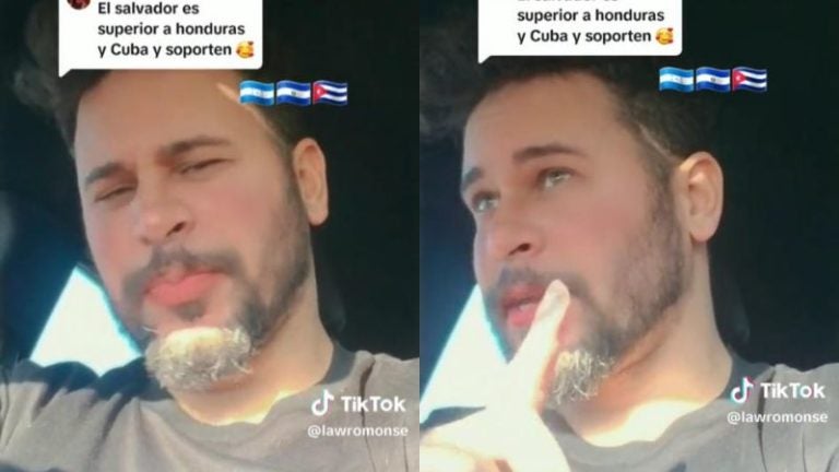 Tiktoker cubano defiende a Honduras de las burlas de un salvadoreño