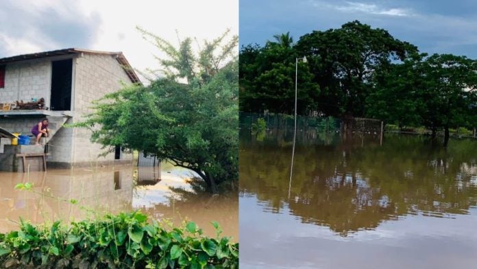 Inundaciones en Los Amates