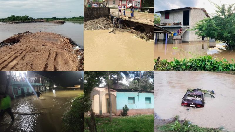 Vulnerabilidad departamentos lluvias Honduras