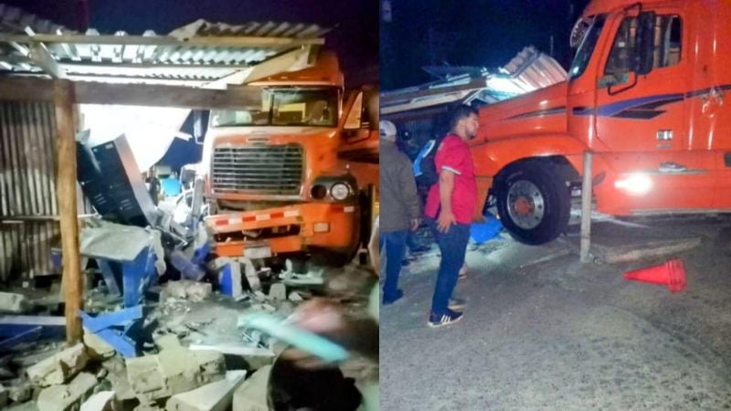 Varios hospitalizados deja accidente de vial por rastra en aduana Las Manos