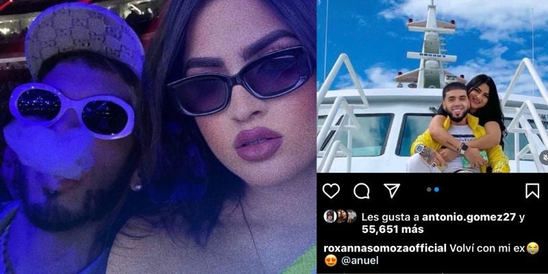 Roxana Somoza publica rebeladoras fotos junto a Anuel AA