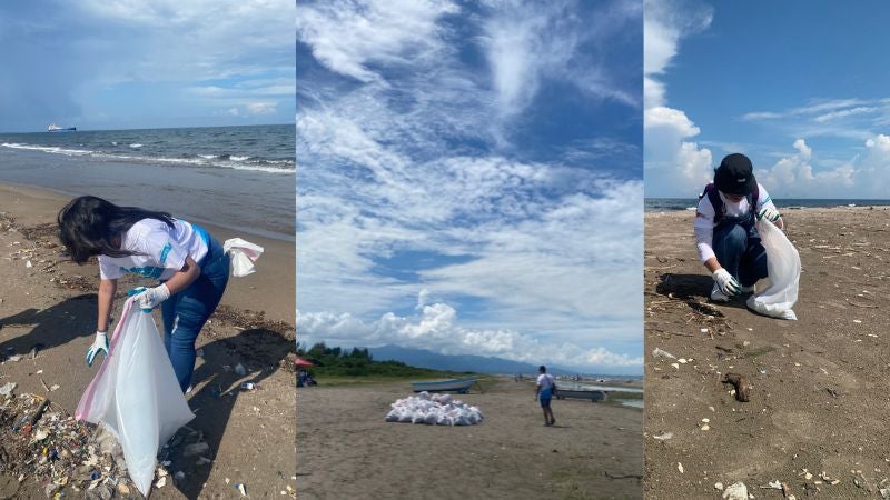 En jornada de limpieza recolectan 550 bolsas de basura en playa de Puerto Cortés