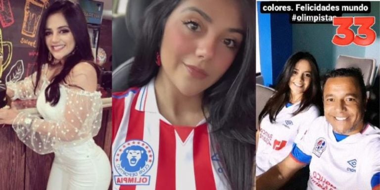 Novia de Dani Turcios conquista a sus seguidores con camisa del Olimpia