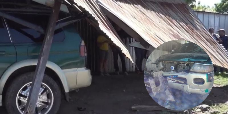Conductor ebrio se estrella contra un negocio y otro carro en Choluteca