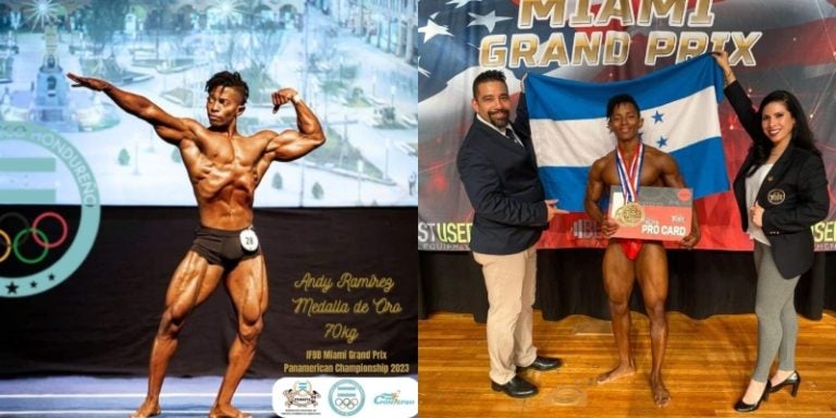 Fisicoculturista hondureño gana medalla de oro en Miami