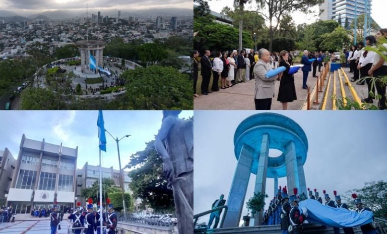 Izada Bandera Nacional Honduras