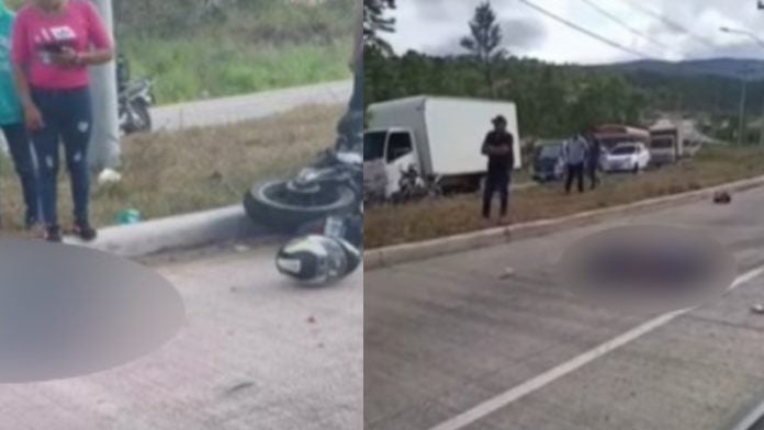 Moto accidente