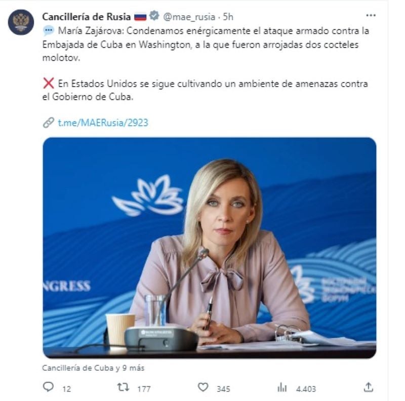Rusia embajada de Cuba