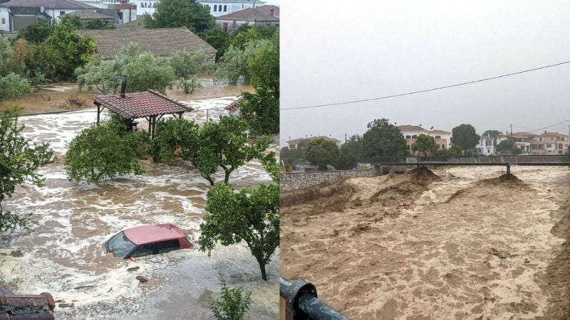 Inundaciones en Grecia