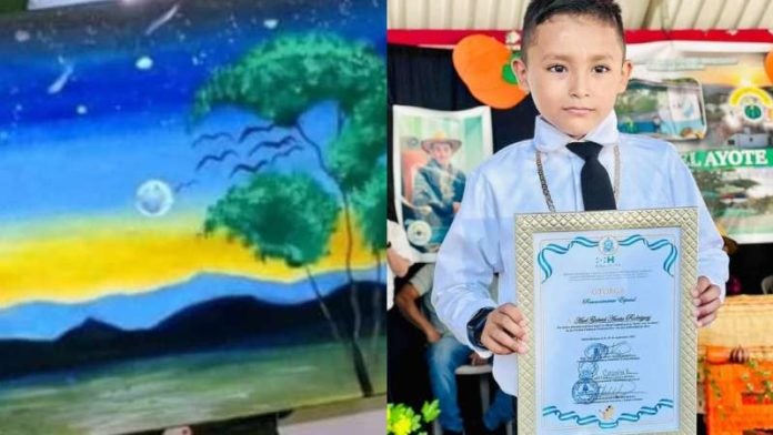 Niño hondureño gana concurso