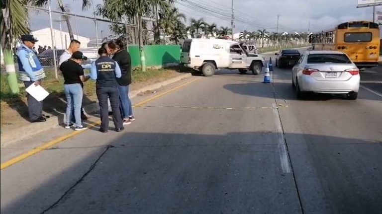 Accidente pareja en Choloma