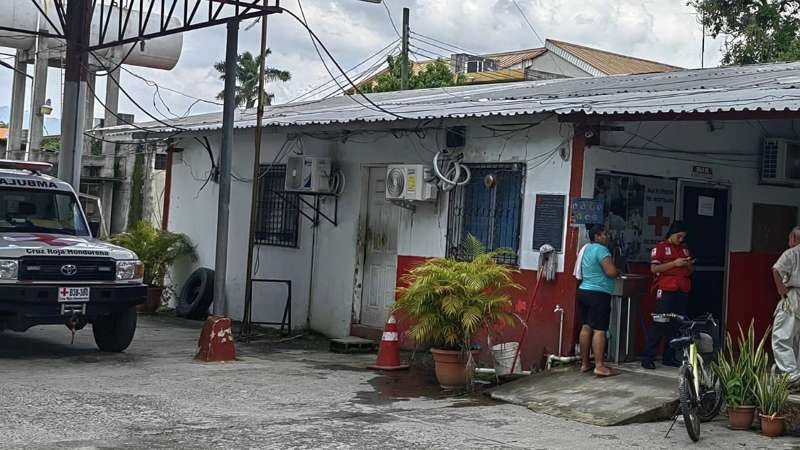 Llevaron el menor a la Cruz Roja de Choloma.