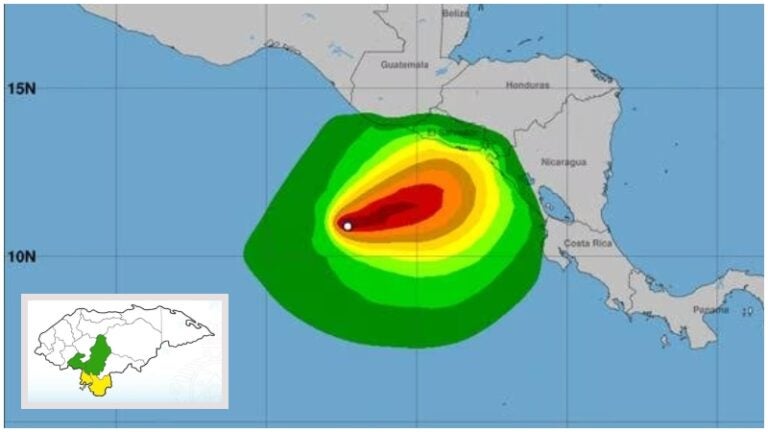 Alerta amarilla y verde en Honduras