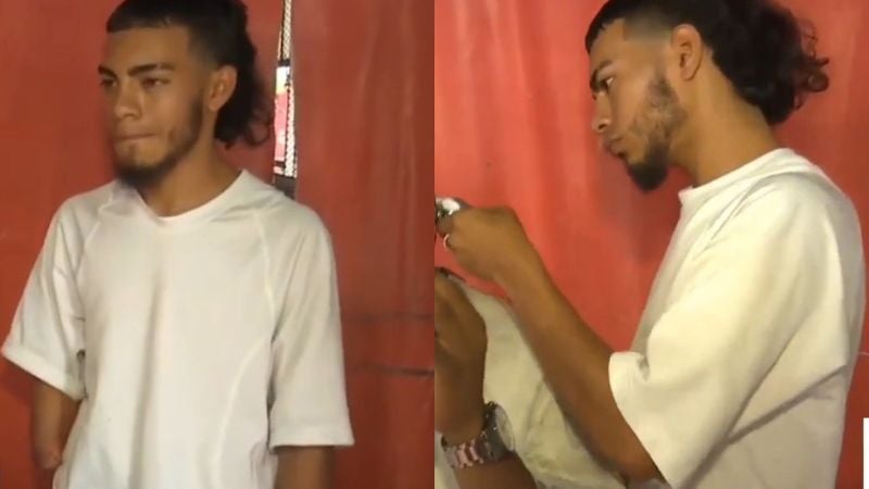 barbero sin mano en Tegucigalpa