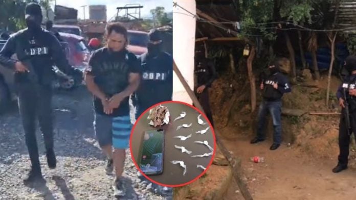 Capturan sujeto cocaína Copán