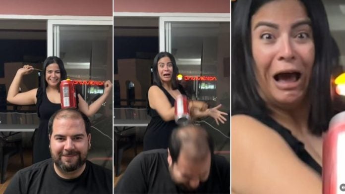 Samantha Velásquez intenta reto viral