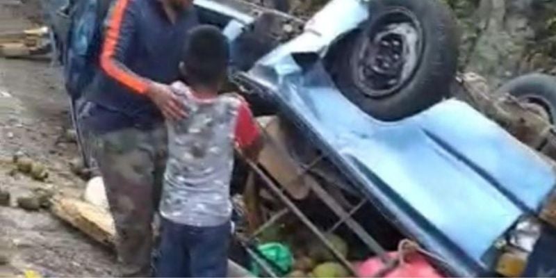 4 heridos entre ellos dos menores deja accidente en Intibucá 