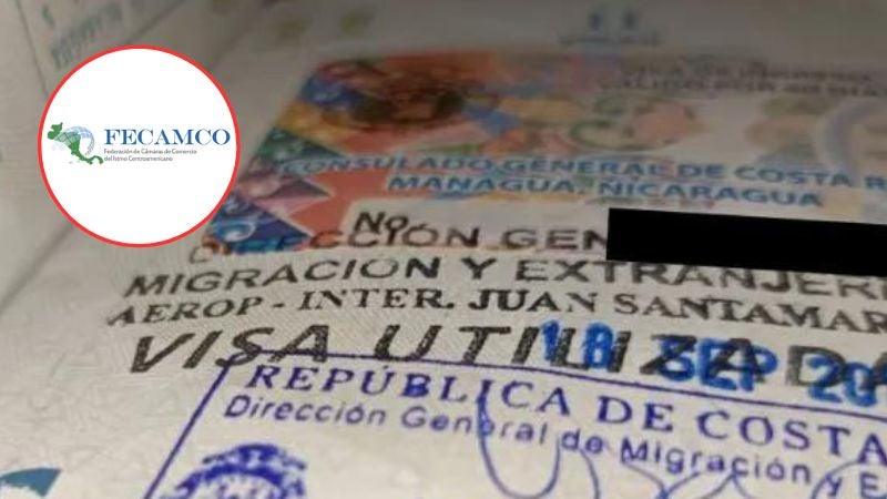 Cámaras comercio visado Costa Rica Honduras