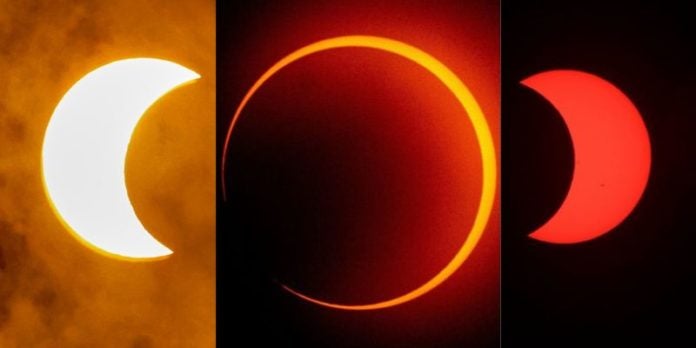 Así se vio el eclipse anular en América