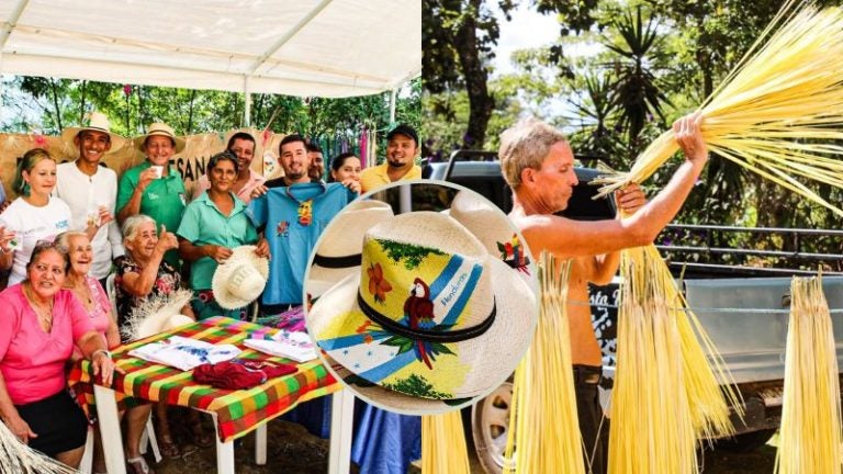 hondureños exportan sombreros de junco