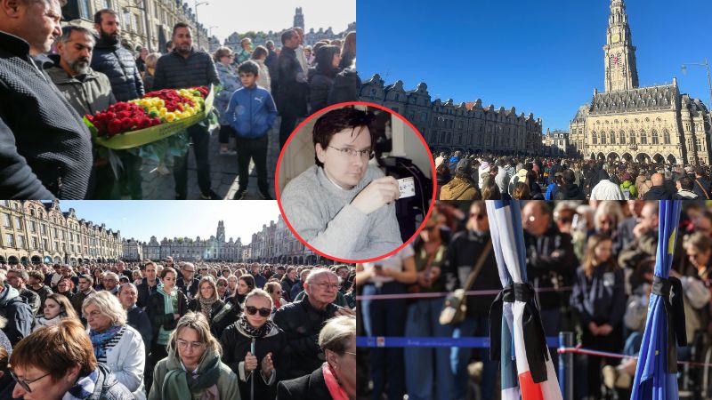 Homenaje profesor asesinado Francia