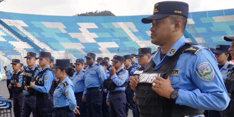  600 policías brindarán seguridad durante el partido entre Honduras y Cuba