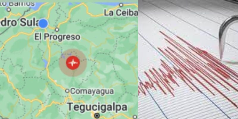 Reportan sismo de 4.2 en Las Lajas Comayagua
