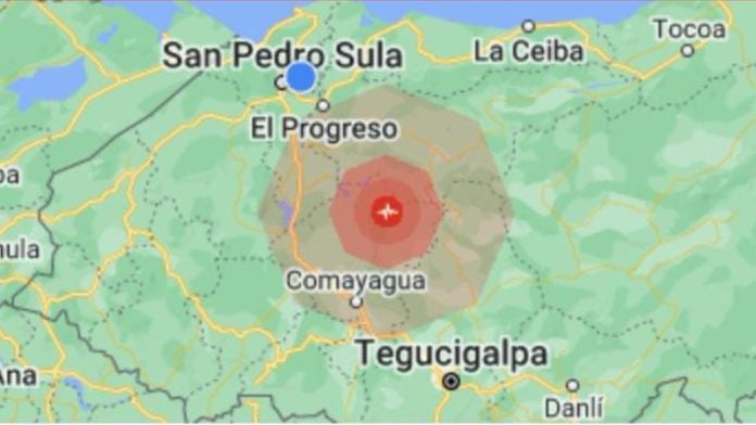 Sismo en Camayagua