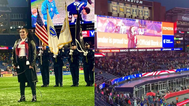 Selena Lee canta Himno Nacional en MLS