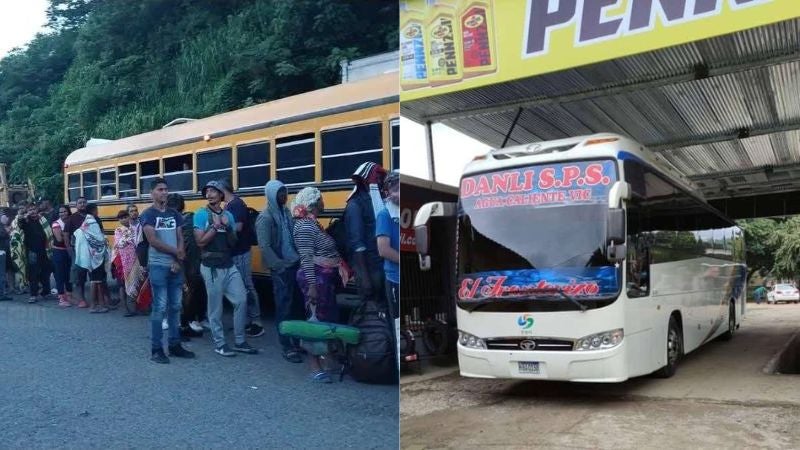 Multan y decomisan buses que transportaban migrantes “gratis”