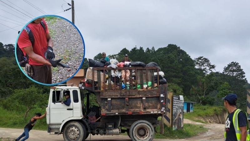 Recolector de basura se hiere por residuos de hondureños