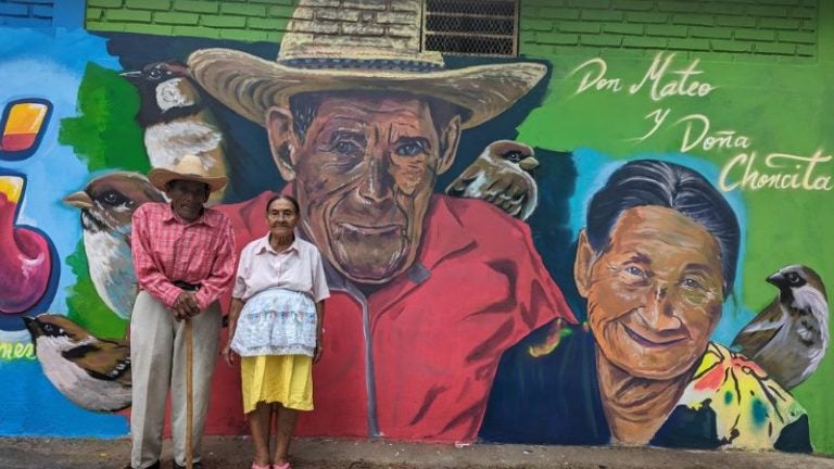 Pareja mural Morocelí