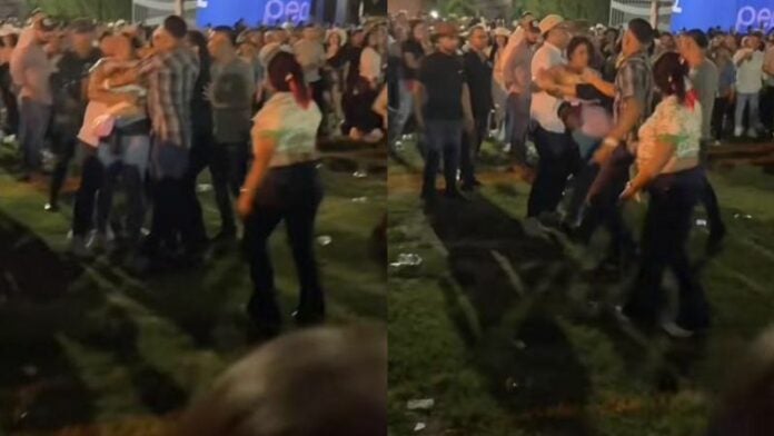 pelea en concierto de Carín León