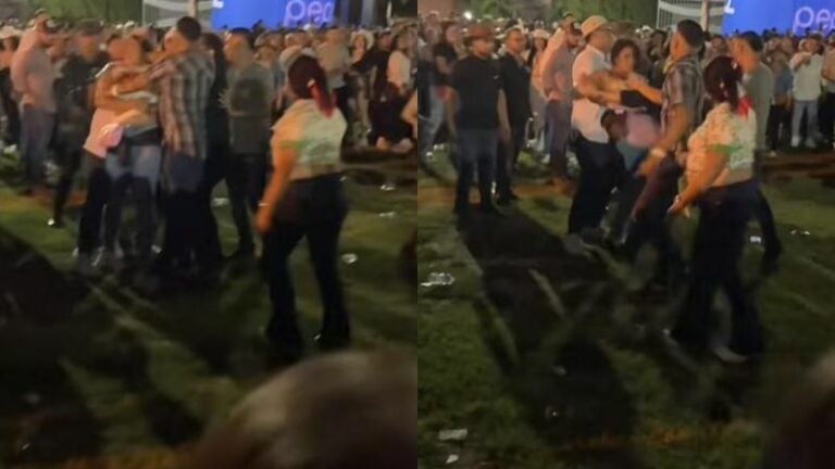 pelea en concierto de Carín León