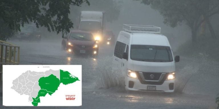 Extienden por 24 horas alerta verde para cuatro departamentos del país