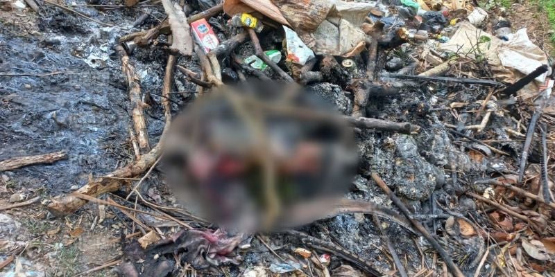 Decapitan y queman a un supuesto criminal en una aldea de Santa Bárbara