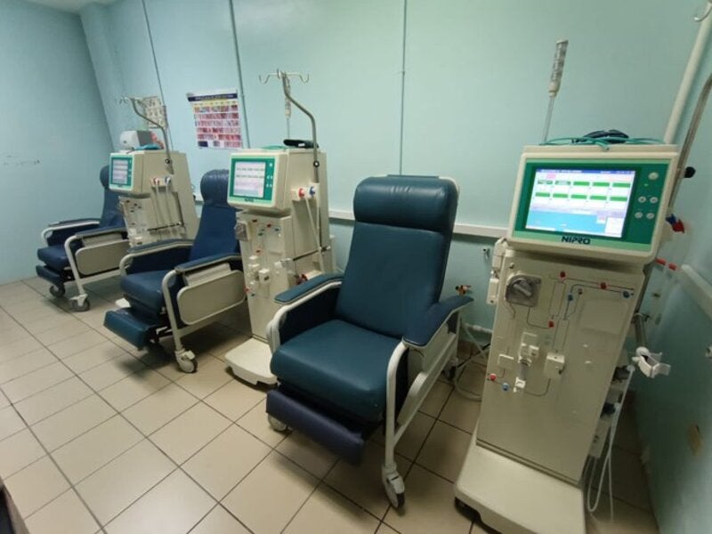 Máquinas de hemodiálisis en el IHSS.
