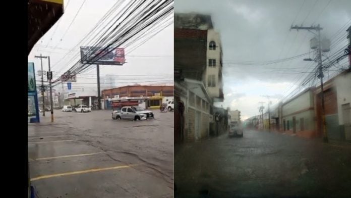 Apagones y calles inundadas: Tormenta provoca el caos en Tegucigalpa