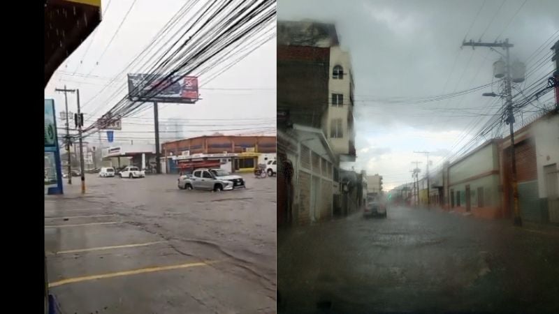 Apagones y calles inundadas: Tormenta provoca el caos en Tegucigalpa