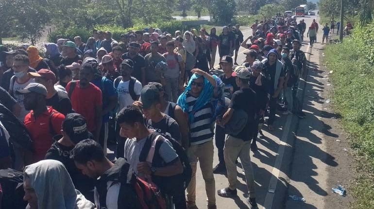 16000 migrantes llegan cada día a México